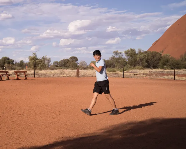 Visitors at Uluru.